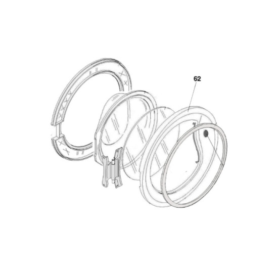 Encadrement hublot repère 062 43013081