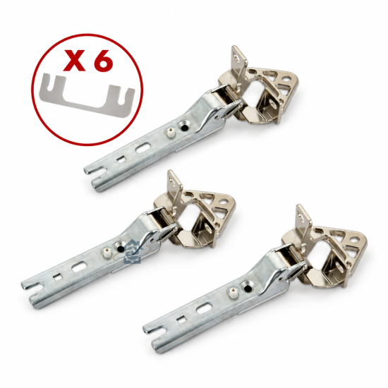 Bosch - Lot de 3 charnières de porte réfrigérateur / congélateur - 00268699
