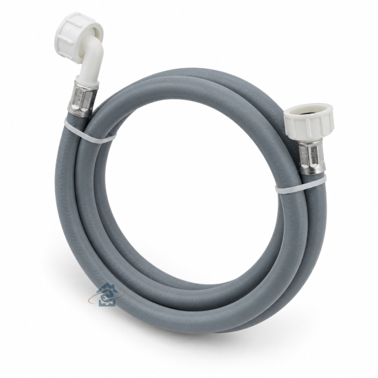 Tuyau d'arrivée d'eau universel 3500 mm raccords droit/coudé 3/4 pour lave-linge