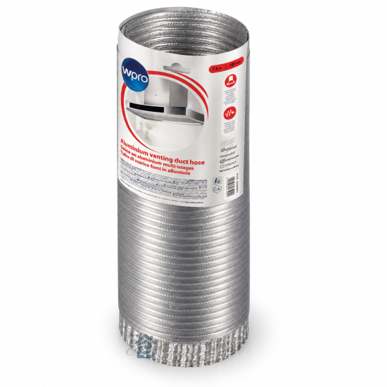 Whirlpool - Gaine de hotte en aluminium Ø 120 mm - 484000008611
