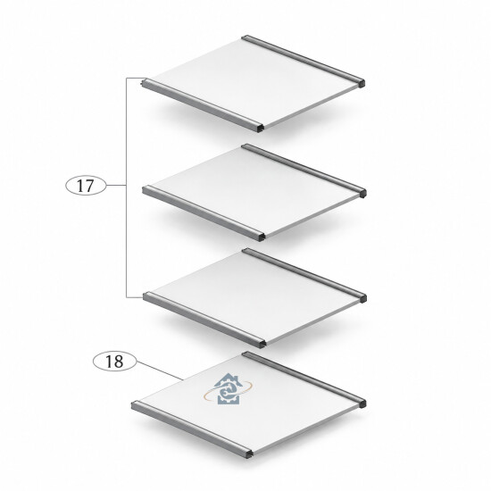 Haier Clayette étagère congélateur 360x295 mm - 0060854305P