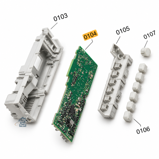 Bosch - Carte électronique programmée lave-linge - 12022389