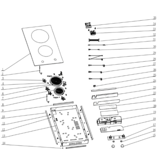 Cable Connection Interne (repère 22) CU005048
