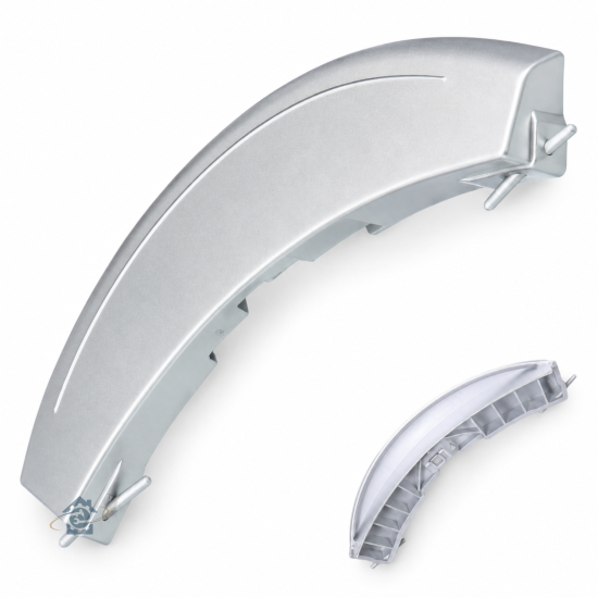 Poignée de porte gris métal avec axes d'origine 00490903