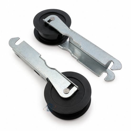 Lot de 2 galets poulies tendeurs et supports 06017597, 40004610