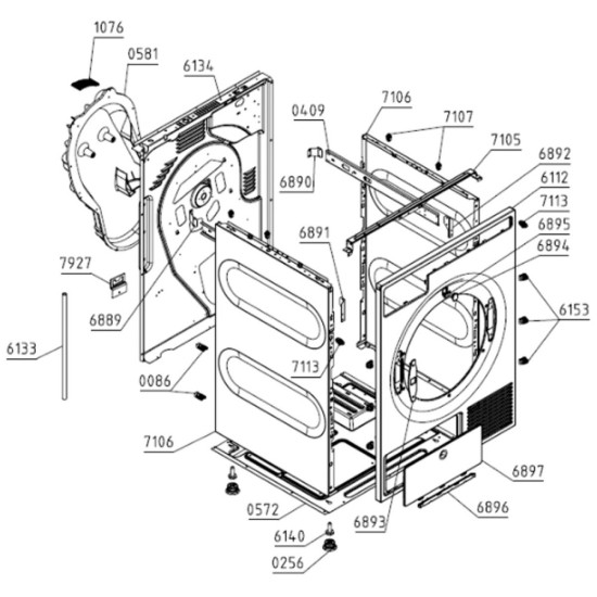 Support de commande de porte td-75/85 (repère 6874) 556162