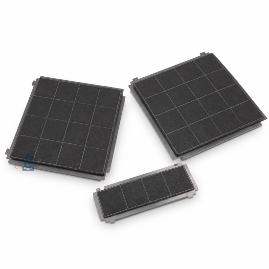 Kit filtres à charbon 330X300mm et 1 filtre 267X98mm AFFCAF203