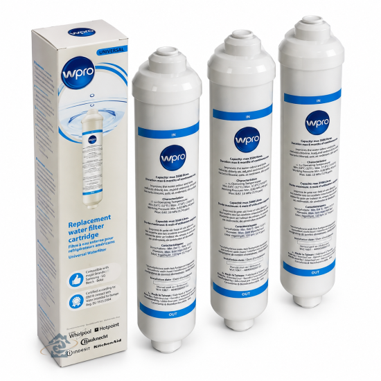 Cartouche filtre à eau d'origine WPRO USC100 481281718629, 484000008553