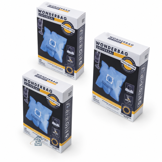 Boîte de 5 sacs microfibres WONDERBAG WB406120