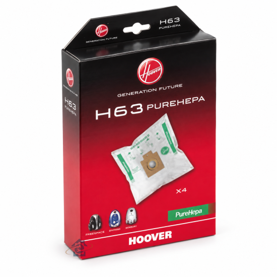 H63 boite de 4 sacs pure Hepa 35600536, 09200245