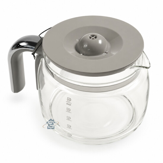 Carafe en verre avec  poignée chromée pour machine à café DCGC01, 697650076