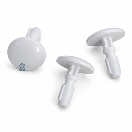 Lot de 3 boutons blancs 74X2994