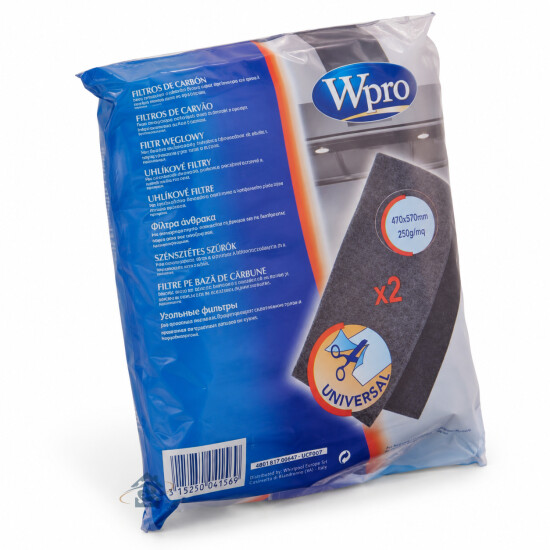 Filtre charbon antiodeurs 470x970 mm à découper 484000008525, 300004KDK
