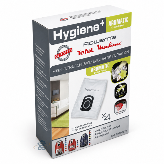 Boite de 4 Sacs hygiene+ aromatic fleur ZR200920