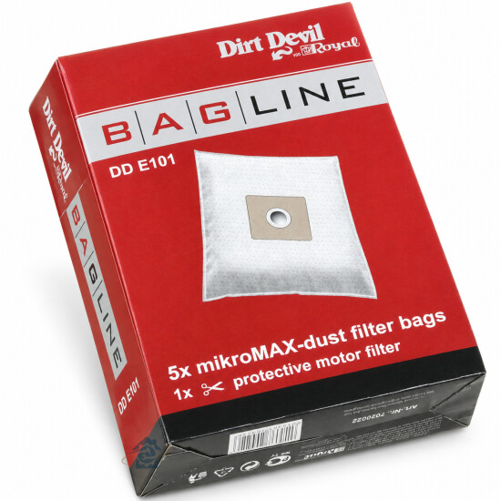 Lot de 5 sacs microfibres + filtre 7020022