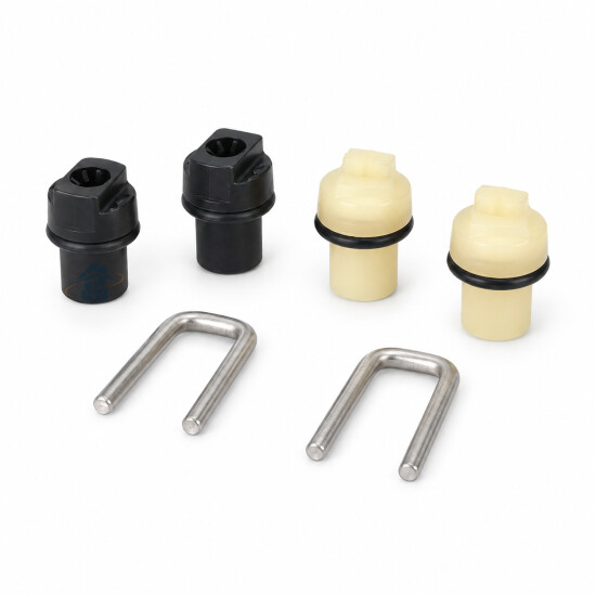 Kit 2 buses noires et blanches + joints + u de fixation 128500408