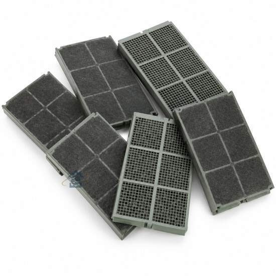 Lot de 6 filtres charbon rectangulaires C00094511