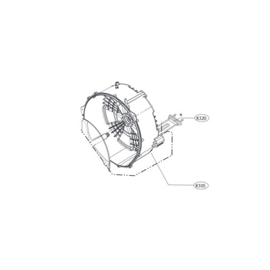 Demi cuve arrière AJQ73294005
