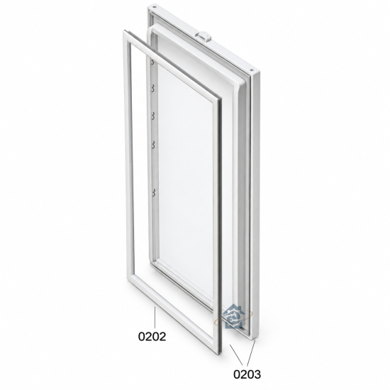 Joint de porte réfrigérateur (repère 0202) d'origine 00241448, 241448