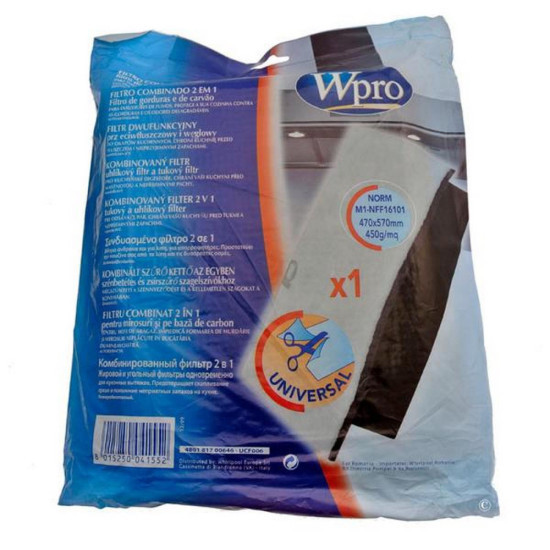 Filtre mousse anti-graisses et odeurs FCH009 d'origine 484000008524
