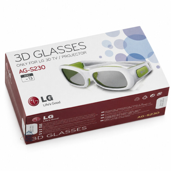 LG Lunettes 3D actives enfant avec cordon et pochette EBX61368501