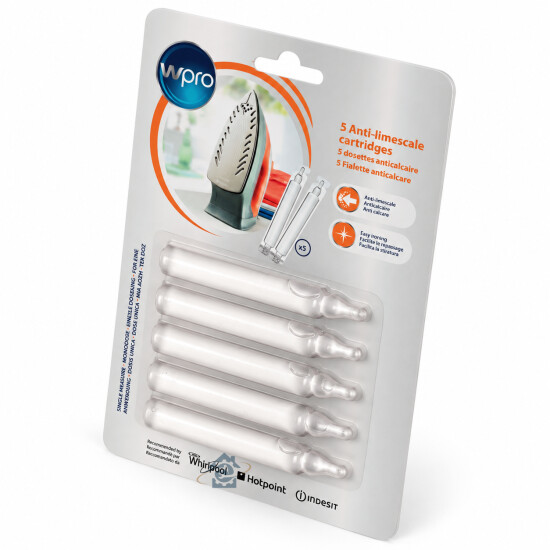 Détartrant WPRO SIM005 - 5 dosettes pour fer à repasser et centrale vapeur