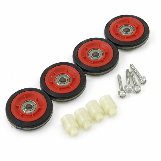Lot de 4 roulettes de tambour Electrolux / AEG / Faure 4055402012