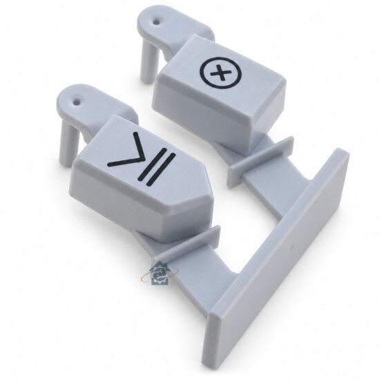 Bouton poussoir droit Ariston Hotpoint / Bauknecht - 481010731859