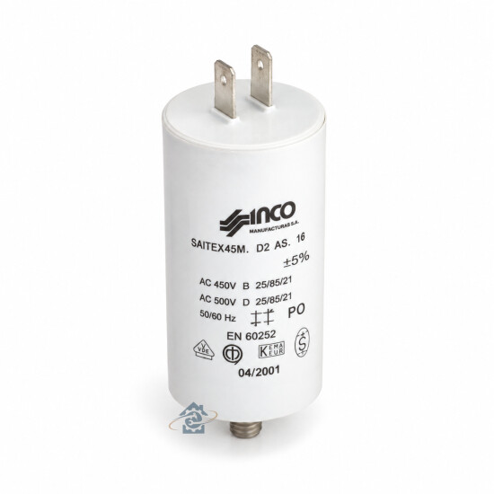 Condensateur 15µF 450V pour lave-linge Brandt - AV0808