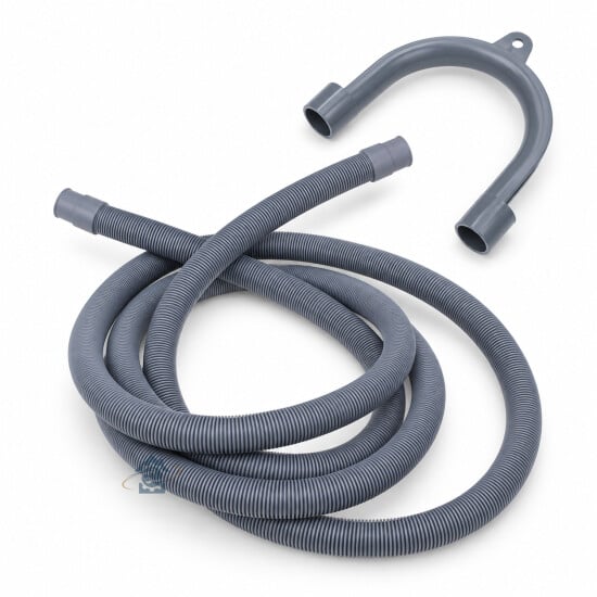 Tuyau d'évacuation universel embouts droits 18-22 mm - L. 3000 mm - Lave-linge