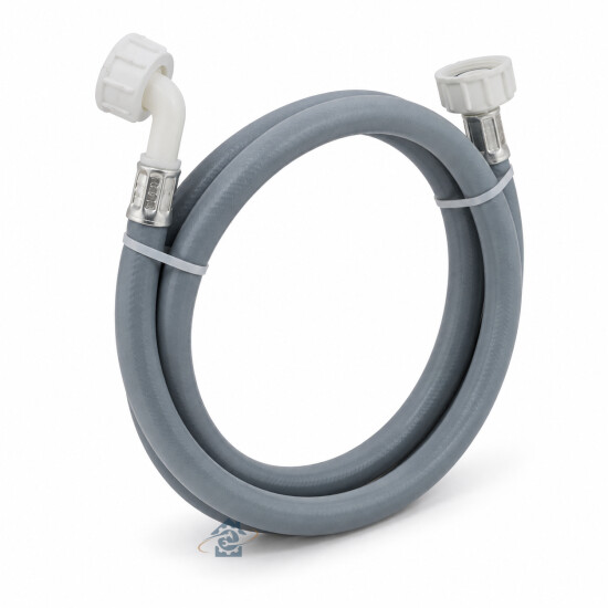 Tuyau d'arrivée d'eau universel droit x coudé 5000 mm (3/4 F x 3/4 C) pour lave-linge