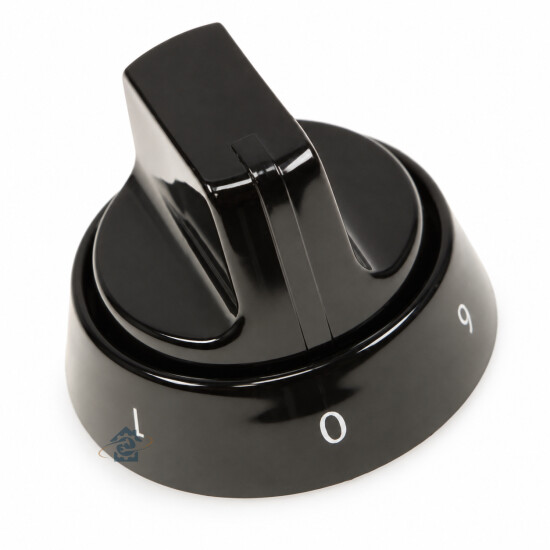 Bouton noir Indesit four / cuisinière - C00495191