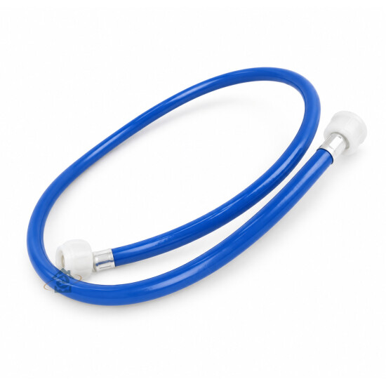 Tuyau d'entrée d'eau (bleu) avec raccord 1,5 m - Lave-linge Whirlpool / Indesit / Hotpoint Ariston / Scholtes / Bauknecht