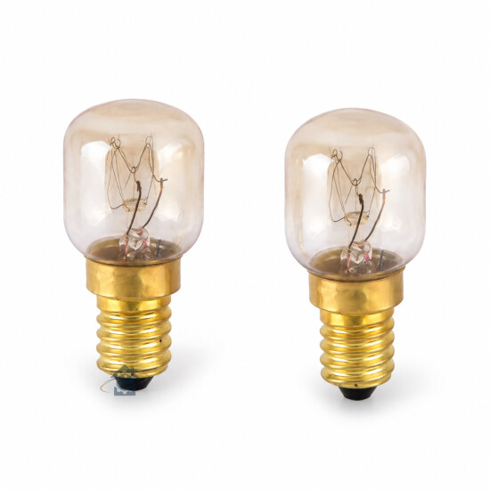 Lot de 2 lampes de four 15W E14 300°C - Toutes marques