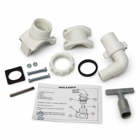Bride de vidange lave-linge / lave-vaisselle CABRIDEAL PVDC