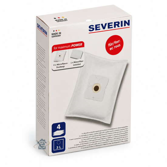 Severin Boîte de 4 sacs + filtre pour aspirateur SB7218