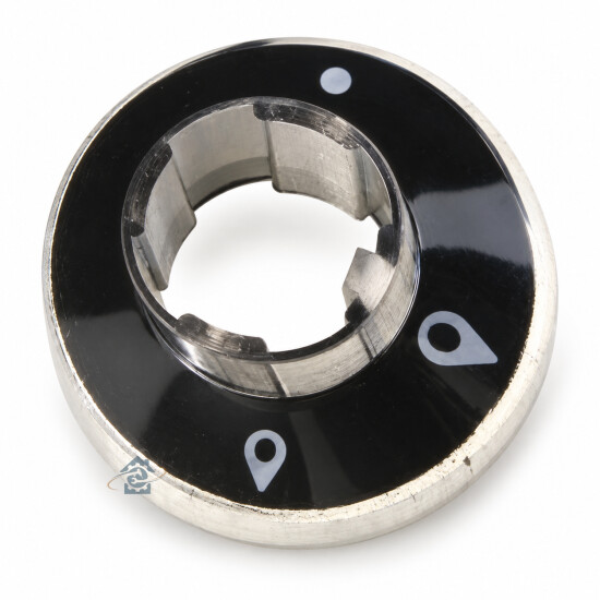 Disque table gaz noir Ariston Hotpoint C00039165