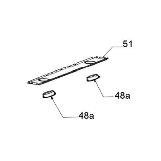 Couvre lampe (repère 51) 49034023