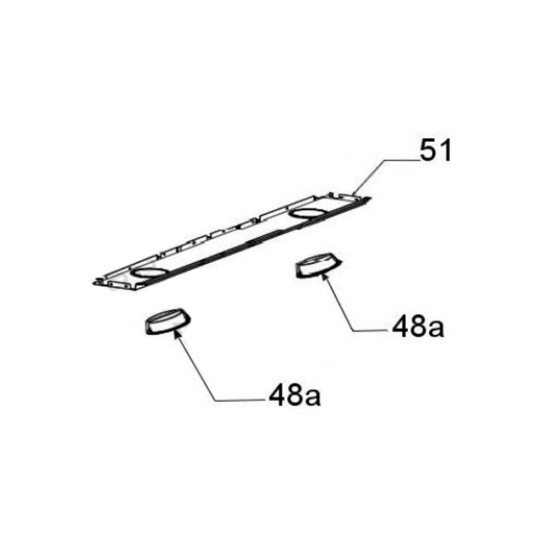 Couvre lampe (repère 51) 49034023