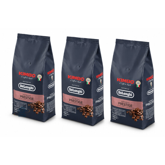 Lot de 3 paquets de café en grains KIMBO espresso prestige 1KG