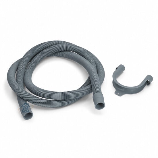 Tuyau d'évacuation universel sorties droites 22-29 mm - L. 2000 mm - Lave-linge