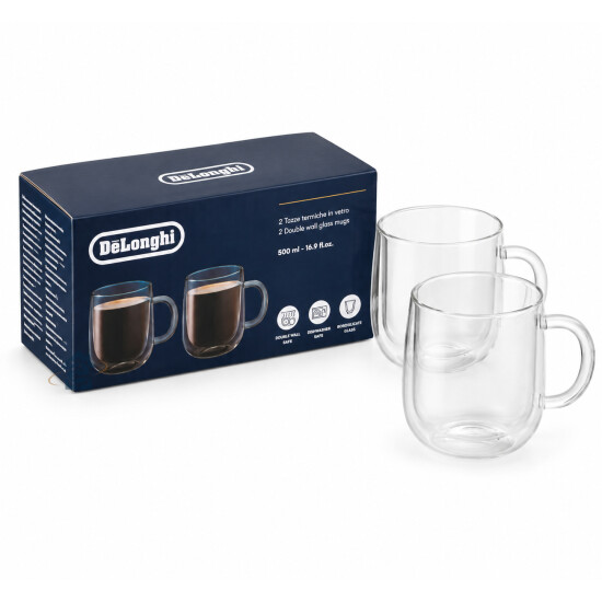 DeLonghi Mugs en verre à double paroi AS00006566