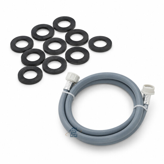 Tuyau d'arrivée d'eau universel 3/4 raccords droits - L1000mm