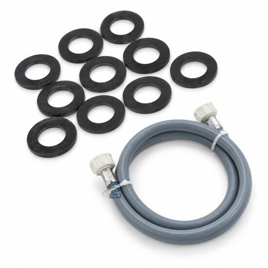 Tuyau d'arrivée d'eau universel raccord droit x coudé 3/4 - L2000mm