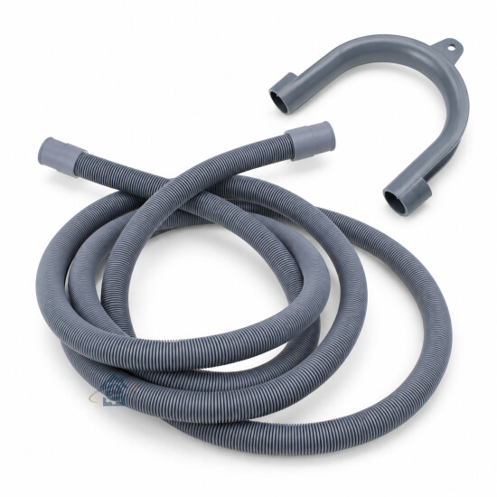 Tuyau d'évacuation universel embouts droits 18-22 mm - L. 2000 mm - Lave-linge