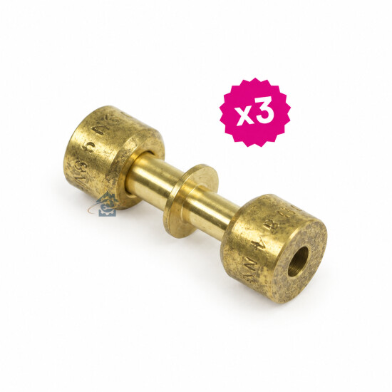 Lot de 3 raccords droits pour réfrigérateur et congélateur - Lokring 5/4 NR MS 000