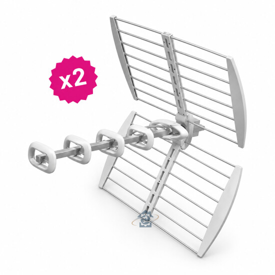 Servimat Lot de 2 antennes UHF VIRGO4 - VIRGO4X2