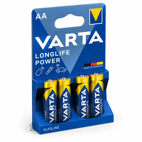 Lot de 4 piles alcalines AA LR6 Varta