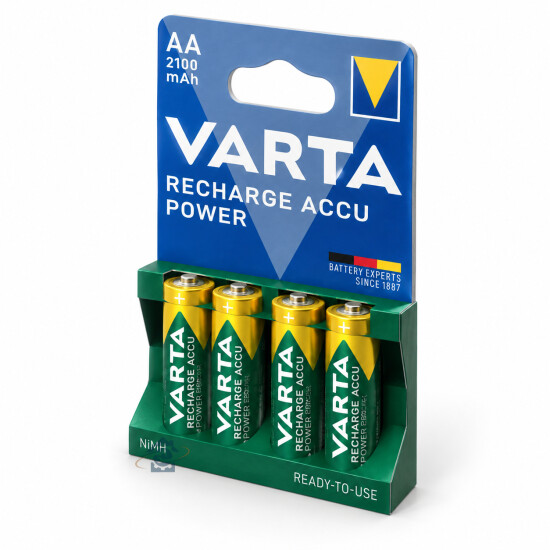 Varta - Lot de 4 piles rechargeables NiMH AA LR06 - 56706101404