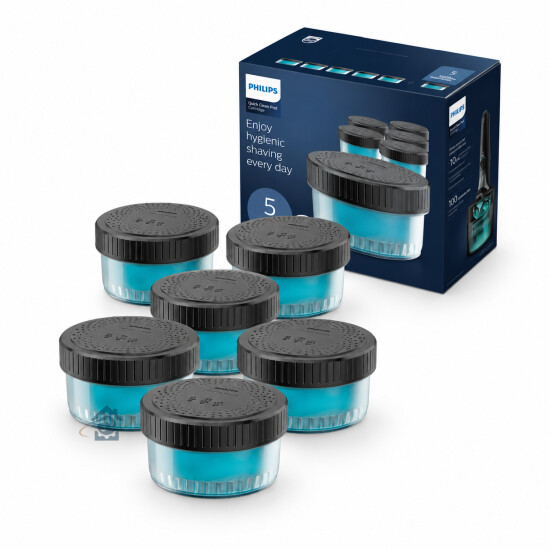 Philips Lot de 6 cartouches de nettoyage Quick Clean CC1650